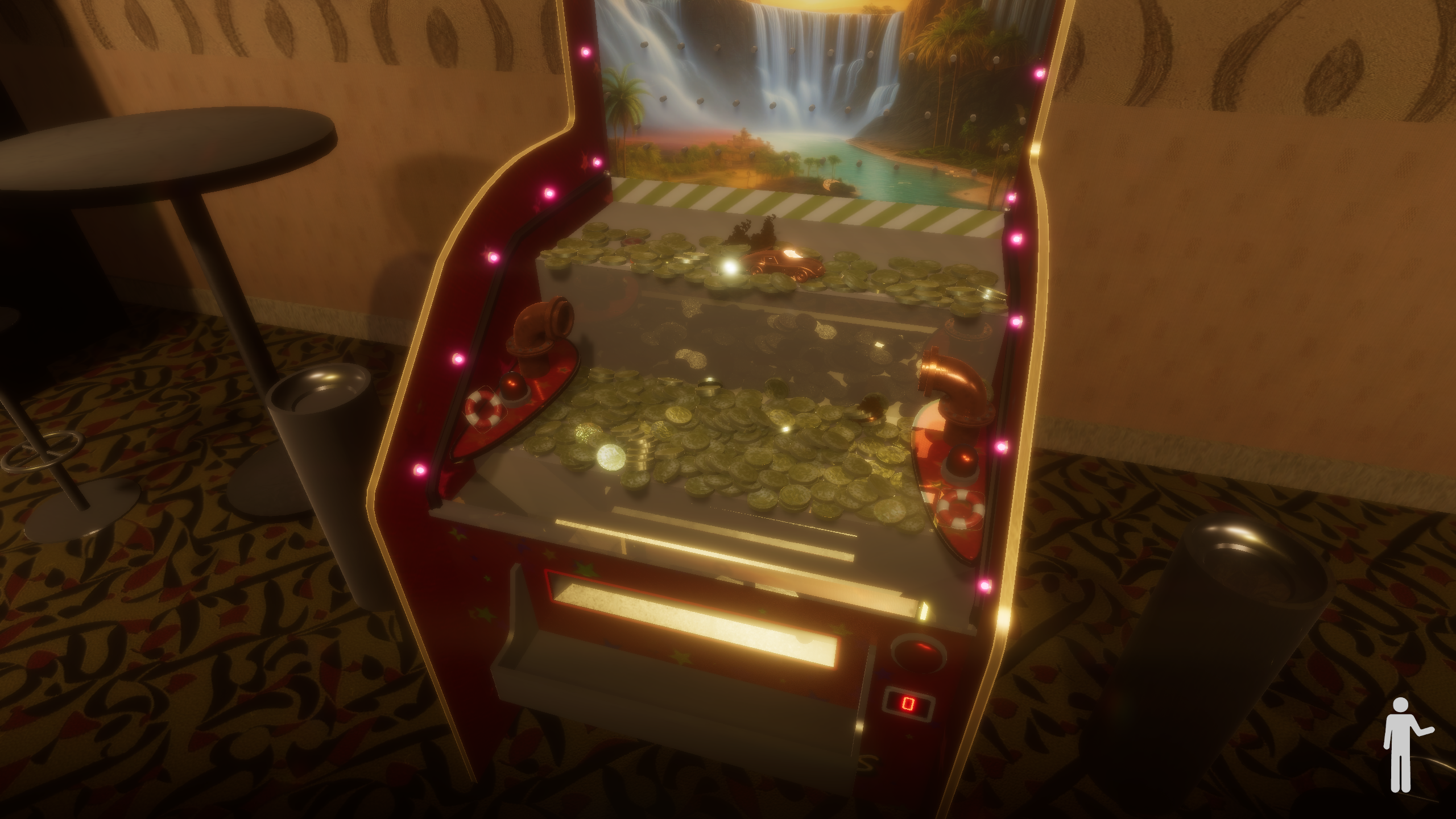 Old bowling coin machine